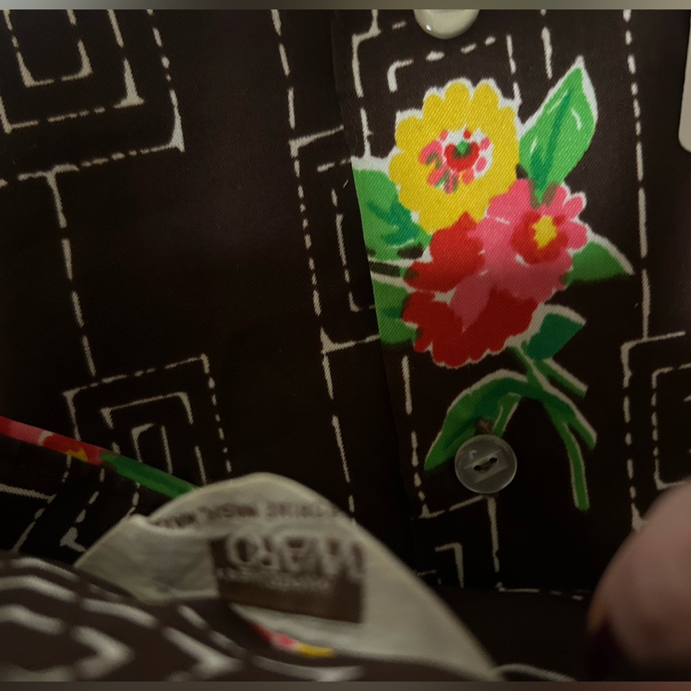 Floral Patterned Casual Button Down Shirt